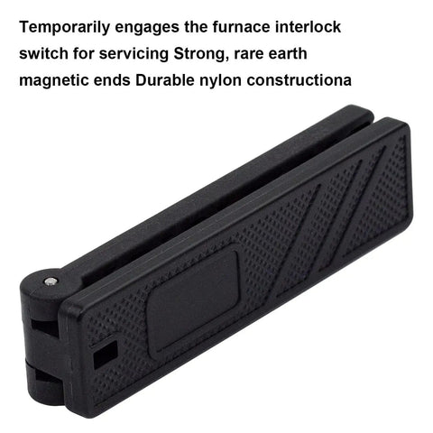 Furnace Interlock Switch Clip For HVAC Controls With Durable Nylon Construction And Magnetic Ends Two Way Magnetic Clip For Direct Switch