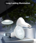 PAR30 Dusk to Dawn LED Flood Light Bulb with Photocell Sensor, 850 Lumens, 11W, 5000K Daylight, outdoor display