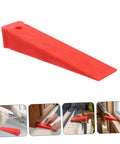Heavy Duty Red Leveling Wedges 20 Pack Polymer Shims For Window And Furniture Installations Moistureproof Gap Fillers on display.