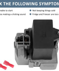 Two Piece Fridge Start Kit With PTC Relay And 12uF 250V Run Capacitor For Kenmore And Maytag Fridges