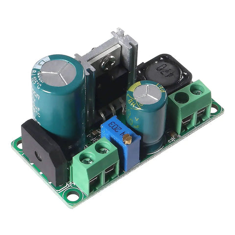 8 Pack AC DC To DC Buck Converter Module Kit With 5 To 30V AC Or 5 To 48V DC Input 3.3 To 33V Adjustable Output 2A High Current