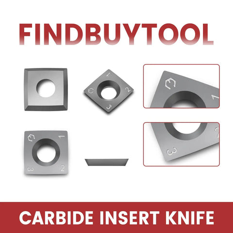 Carbide Insert Set For Helical Cutter Heads 15x15x2.5mm 30 Degree R150 4R0.5 10 Pack Woodworking Replacement Blades Tungsten Carbide