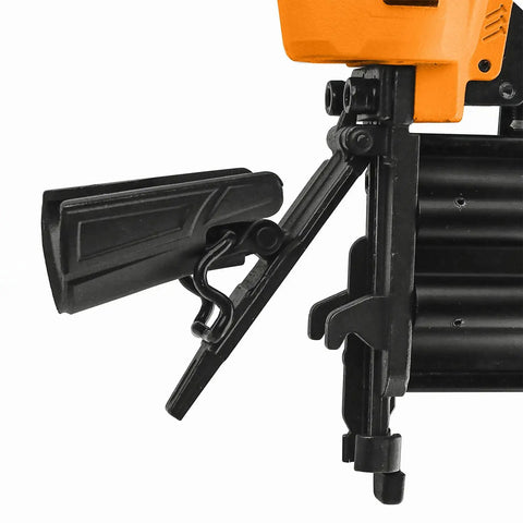 Top Shelf Next Generation Pneumatic 18 Gauge 2 Inch Brad Nailer Boasting Smooth Airflow Control And Ultra Tough Hardened Steel Construction For Pro Contractors