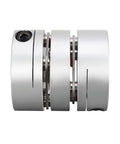 Butter Smooth 2 Pack Precision Diaphragm Coupling 16mm By 19mm Bore, high-speed motor shaft coupler with aluminum hubs.