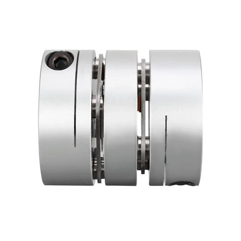 Butter Smooth 2 Pack Precision Diaphragm Coupling 16mm By 19mm Bore, high-speed motor shaft coupler with aluminum hubs.