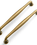 Antique Brass Cabinet Pulls Set Of 6 For Kitchen And Dressers Dope Vintage Zinc Alloy Drawer Handles 7 9 16 Inch