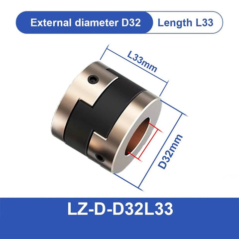 Upgrade Your 3D Printer Game With These Badass Flexible Shaft Couplers Available In 8 Millimeter 10 Millimeter And 16 Millimeter Sizes Perfect Oldham Style Fit That Slows Down Vibrations Smoothly For Epic Print Quality Every Single Time. Oldham-style 3D printer coupler, D32 x L33mm metal shaft connector