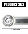 Rock Solid 4 Pack 1/2 20 Thread Rod End Bearing Heim Joints With Corrosion Resistant Jam Nuts For Hydraulics Industrial Machinery And Automotive Rigs Designed For Heavy Duty Work displaying dimensions with a focus on size measurements.