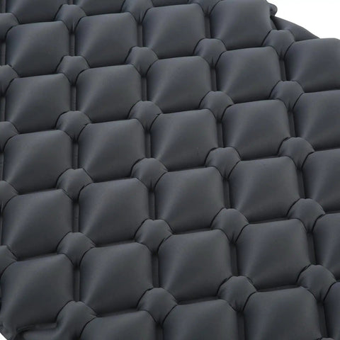 Close-up of the TPU construction on an Inflatable Camping Sleeping Pad With Pillow For Backpacking Damp Proof TPU Construction Quick Inflation.