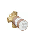 Rough Trio Diverter Valve Three Quarter Inch Brass With Durable Polymer Trim Plate for Bathtub and Shower Installations side view