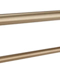 Side view of 24 Inch Towel Bar And Assist Bar In Champagne Bronze, Contemporary Style, Seven Eighths Inch Diameter, Extends 3 Inches From Wall