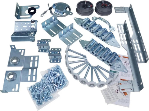 Ultimate All In One Garage Door Hardware Kit For 16 Ft By 7 Ft Overhead Doors Replacement Bundle with metal components