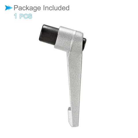 Slick Quick Change Clamping Lever Handle With M8 Female Thread And 72mm Lever Arm For Lathe Gear side view silver tone