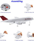 Assembling Easy To Fly 2.4GHz 3 Channel RC Plane Ready To Fly With 410mm Wingspan EPP Foam For Stability 6 Axis Gyro
