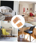 Slick Glide Furniture Slider Pads Two Hundred Pack For Hardwood Floors displayed with stylish furniture in modern interiors.