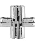 180 Degree Hidden Cabinet Hinges Zinc Alloy Invisible Concealed Door Hardware top view showing hinge detail and mechanism.