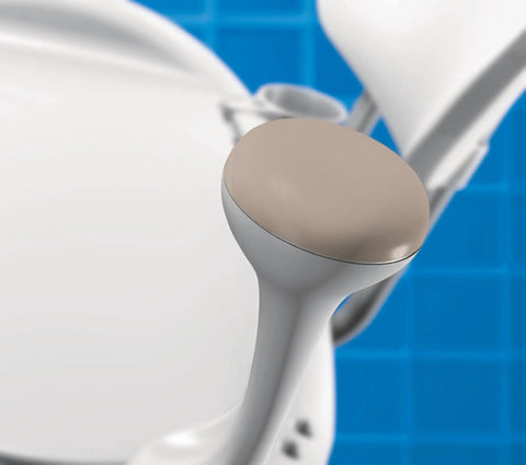 Close-up of armrest on Tub Transfer Bench Shower Chair For Elderly And Disabled Adjustable Height Non Slip Surface