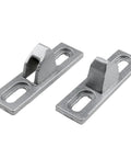 Sliding Door Lock Keepers For Glass Patio Doors 2 Pack Durable Corrosion Resistant Zinc Alloy Construction With Vertical Screw Slots