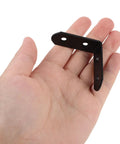 L Bracket Corner Brace Set 20 Pieces Heavy Duty Metal Right Angle Shelf Supports In Two Sizes For Bookcases And Wardrobes Black