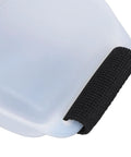 Close-up of 200ml Silicone Wrist Water Bottle With Leakproof Bite And Drink Spout Sealed To Stop Spills Adjustable Hook And Strap