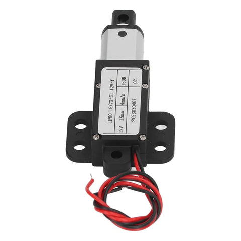 Compact 15mm Stroke Linear Actuator 12V 150N Thrust built in limit switch aluminum body for home automation robotics