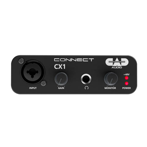 Single Channel USB Audio Interface With 24 Bit 96KHz Resolution, 48V Phantom Power, Bus Powered, Plug And Play, XLR Input
