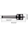 Heavy Duty Wood Lathe Drive Center 1MT With Five Eighth Inch Crown For Precision Woodworking 40Cr Alloy Steel Super Tough Strong Grip Teeth