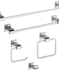 24 Inch Polished Chrome Towel Rack Bar For Bathroom And Kitchen Easy Install Wall Mount Sleek Modern Towel Holder That Keeps Towels Dry Reachable And Ready Built To Last with matching accessories