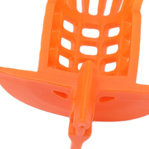 VINGVO 2 Pack Bathtub Drain Hair Catcher for Bathroom, 1.5 to 2 Inch Drains, close-up view of orange plastic design.