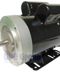 Straight Up Heavy Duty Replacement Parts For 2 HP Electric Motor 3450 3600 RPM 1 Phase 56C Frame TEFC 115 230 Volt close-up view of motor
