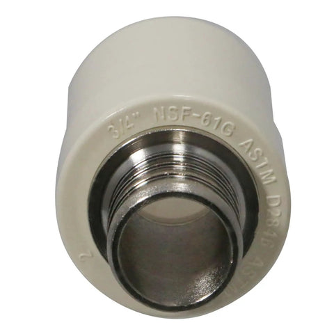Three Quarter Inch Pex To CPVC Barb Crimp Transition Couplings Pack Of Ten For Seamless Plumbing Transitions product close-up