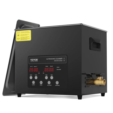 Pro Grade Ultrasonic Cleaner 10L 600W Heating Power Deep Clean Forty Kilohertz With Gentle Mode Upgraded Degassing 4 Transducers