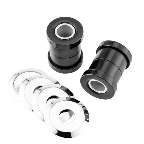 Heavy Duty Handlebar Riser Bushing Kit For Harley Davidson Softail Dyna FXR And Sportster XL 1973-2022 Vibration Reduction black polyurethane bushings and washers