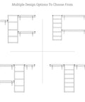 Top Shelf Solid Wood Closet Organizer System With Mad Storage Capacity And Hella Sturdy Hanging Rods Wall Mounted Espresso Finish design options layout.