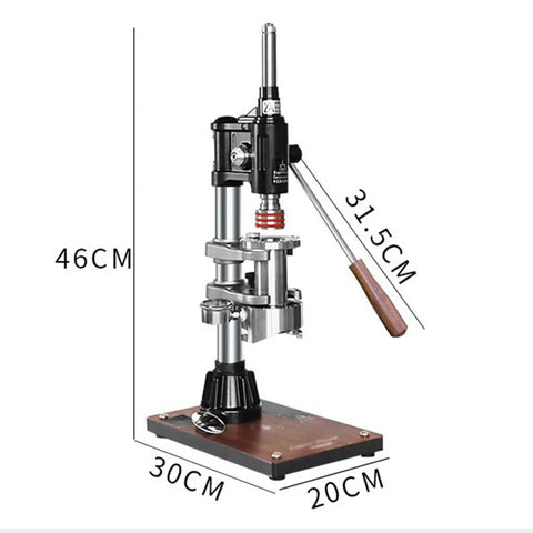 Pro Level Hand Pump Espresso Maker With Rock Solid Build And Kicker 16 Bar Pressure, 46CM tall, stainless steel construction.