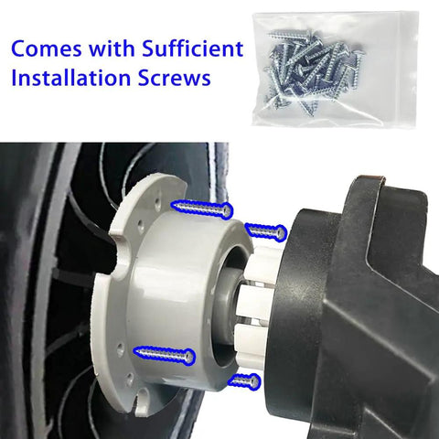 6Pcs Rubber Tire Coupler Connectors and Steering Motor Gearbox Adapter with installation screws for Power Wheels