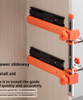 All In One Drawer Slide Jig Kit With Toggle Clamp And Magnetic Arm For Fast, Precise Cabinet, Drawer, And Desk Installations