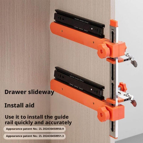 All In One Drawer Slide Jig Kit With Toggle Clamp And Magnetic Arm For Fast, Precise Cabinet, Drawer, And Desk Installations