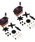 2 Pack MG996R Metal Gear Servo Motors, 180 Degree Swing, Digital High Speed Torque For RC Cars Boats Helicopters And Smart Robots