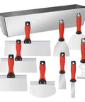 All In One Drywall Repair Kit 10 Piece Set With 4 Putty Knives 1 2 4 6 Inches 3 Taping Knives 8 10 12 Inches 9 In 1 Painters Multi Tool