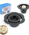 Flower Shaped Dumpling Mold Maker For Easy Homemade Bao Buns And Momo, 6.57 Inch plastic kitchen gadget with boxed packaging