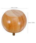 Four Pack Round Wood Furniture Legs 5cm Unfinished Bun Feet For Nightstands Tables And Chairs Can Be Painted Replacement DIY Furniture Projects Height Boost