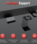 Heavy Duty Jack Stand Wall Mount Organizer For Hydraulic Trolley Jacks And Garage Tools in steel with rust-resistant finish