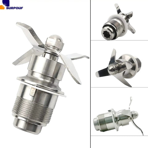 502977 Blade Cutting Blender Assembly Replacement Part That Fits Waring CB6 CB10 CB15 Gallon Blenders Easy Install Durable Stainless Steel Blades Replaces 18396 018396 501920 502493 500962 501838 502975, shown in various angles.