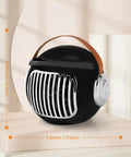 2 Pack Desk Heater For Office And Small Spaces, Personal Electric Heater with PTC Ceramic Fast Heating 500W on display