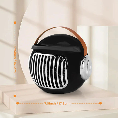 2 Pack Desk Heater For Office And Small Spaces, Personal Electric Heater with PTC Ceramic Fast Heating 500W on display