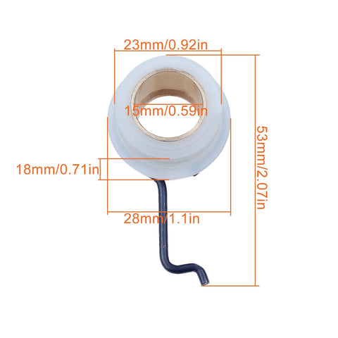 Dimensions of oil pump with worm gear for Stihl chainsaws MS290 MS390 MS310 MS311 MS391 029 039 replacement part