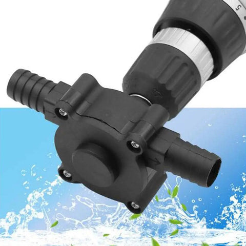 Heavy Duty Hand Electric Drill Powered Self Priming Water Transfer Pump With Corrosion Resistance Portable Design Quick Install No Power Cord Needed Efficient Engineering For Garden Irrigation And Drainage Tasks