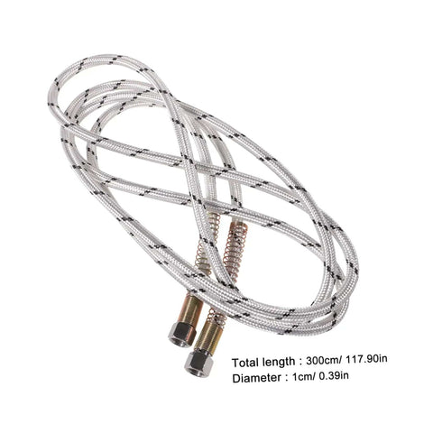 Heavy Duty Steam Iron Replacement Hose And Tube, 300cm long, 1cm diameter, high tensile strength, easy installation.