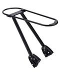 Sleek Carbon Fiber And Aluminum Rear Bike Rack For Mountain And Road Bikes Built Different To Haul Gear Reliably Every Time Without Extra Bulk Or Concerns, detailed side view.